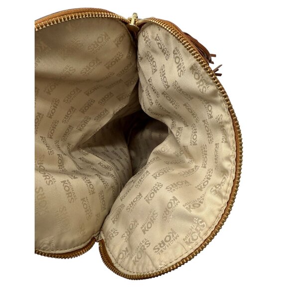 Michael Kors Brown Weston Foldover Crossbody Bag - Picture 3 of 10